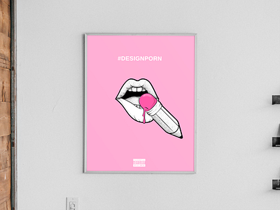DESIGN PORN // Branding Concept branding colors cover flat hip hop illustration illustrator lick lips logo mouth pen pencil porn poster process sex sexy tongue vector