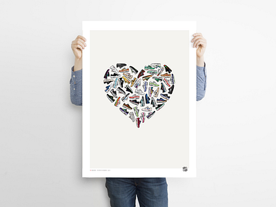 I ♥️ SNEAKERS - Kicks&Tees (Poster)