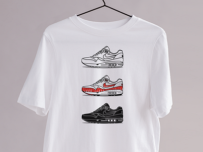 Le Tinker - Kicks&Tees (Tee-shirt) airmax art branding clothing collection design fashion flat french harfield illustration nike sneakers tee shirt tinker tshirt vector