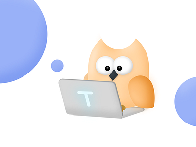 Tech Owl Gewndolyn branding dailyui illustration landingpage laptop logo logodesign owl ui uidesign