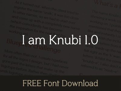 Knubi FREE Font Download