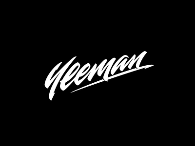 Yeeman Vector calligraphy fishing lettering logo logotype lure