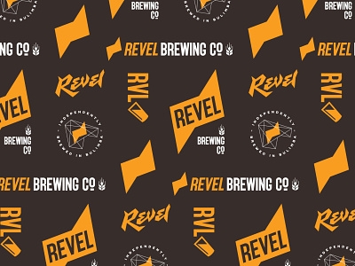 Revel Brewing Co beer beer label brewery craft beer lettering logo mark