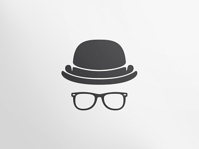 Bowler Hat Hipster bowler hat hipster logo mark sunglasses verg