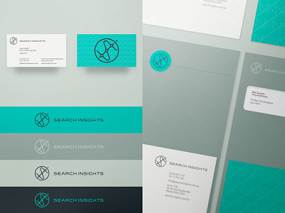 Search Insights australia business cards collateral custom type font gold coast logo seo stationery visual identity