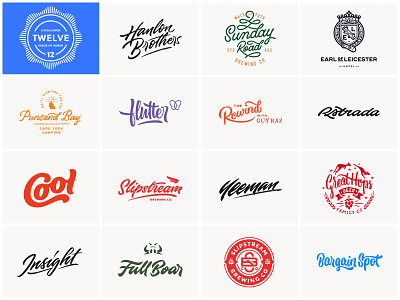 logolounge beer brewery crest emblem lettering logo logomark logos mark