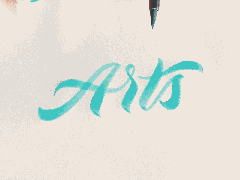 ARTS art branding calligraphy cursive lettering letters logos writing