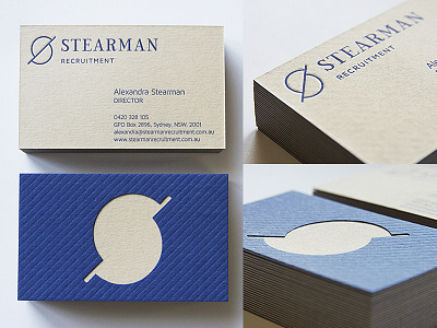 Stearman Cards branding business cards custom type duplex letterpress logo