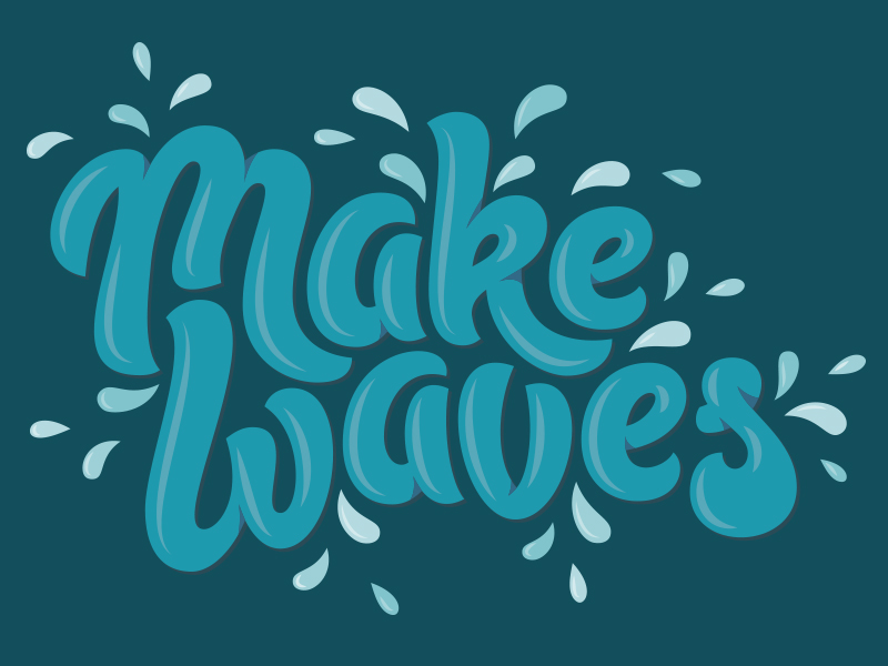 Make waves. Шрифт волна. Волновой шрифт. Красивые шрифты Wave. Вода леттеринг.