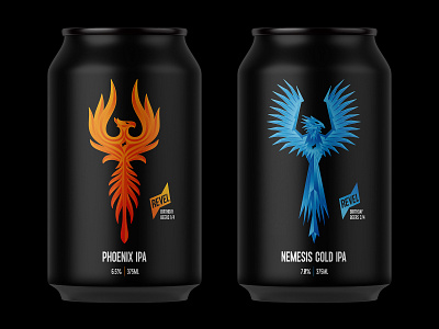 Craft Beer Limited Release beer beer can bird branding brewery can craft beer fire graphic design ice logo phoenix