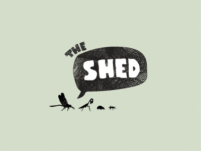 The Shed branding co working corporate identity design agency insects logo logo design matt vergotis shed verg verg advertising