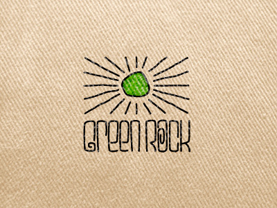 Green Rock branding clothing clothing label corporate identity design agency green logo logo design matt vergotis rock verg verg advertising