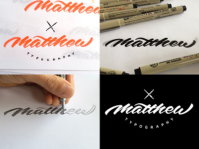 My Skillshare Class brushpen calligraphy lettering logo process skillshare