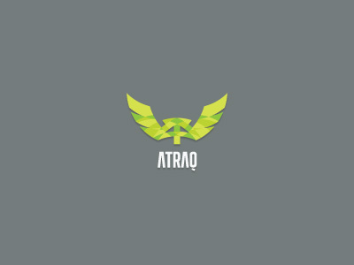 Atraq at branding corporate identity design agency logo logo design matt vergotis monogram verg verg advertising wings