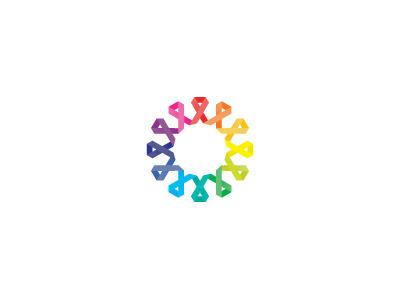 Charity branding charity charity pin corporate identity design agency flower logo logo design matt vergotis rainbow verg verg advertising