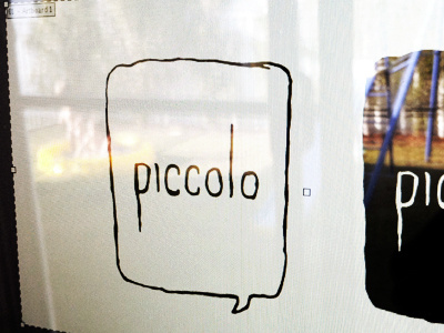 Piccolo branding coffee corporate identity design agency hand drawn logo logo design matt vergotis verg verg advertising