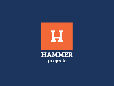 Hammer Projects branding builder corporate identity design agency logo logo design matt vergotis negative space pizza verg verg advertising