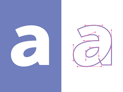 "a" vector process a letter logo logotype process typography
