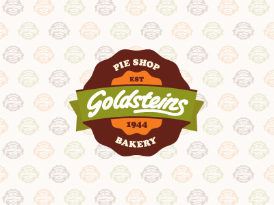 Goldsteins Pie Shop bakery branding corporate identity design agency logo logo design matt vergotis verg verg advertising