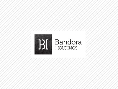 Bandora Holdings bh branding corporate identity design agency logo logo design matt vergotis monogram verg verg advertising