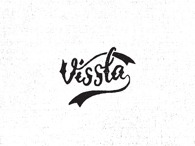 Vissla calligraphy lettering vintage