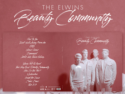 The Elwins - Album Title & Track List brush pen calligraphy music title tracks