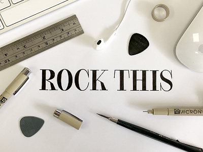 Rock This font lettering music rock spotify typeface