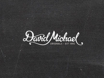 David Michael Originals branding calligraphy corporate identity design agency logo logo design matt vergotis monogram verg verg advertising