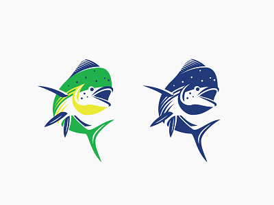 Dorado boat fish logo mahi mahi marine mark ocean sea swimming water