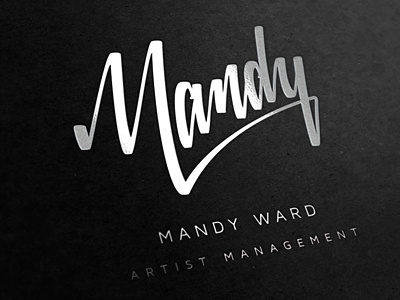 Mandy - The Presentation branding corporate identity custom font design agency hand written logo logo design matt vergotis signature verg verg advertising