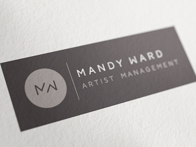 Mandy3 branding calligraphy corporate identity design agency logo logo design matt vergotis monogram verg verg advertising