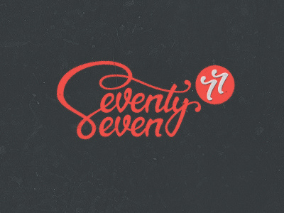 77 77 branding corporate identity design agency logo logo design matt vergotis seventy seven texture verg verg advertising