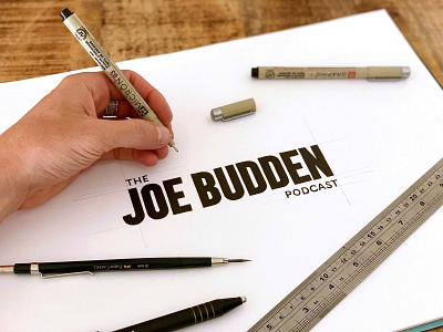 Joe Budden font lettering logo process typeface