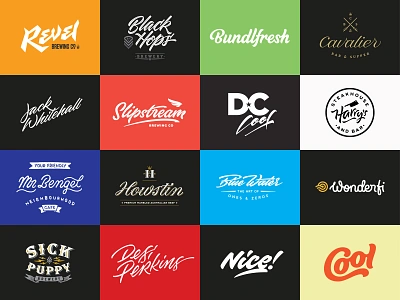 50 Lettering Style Logos calligraphy lettering logomarks logos logotype