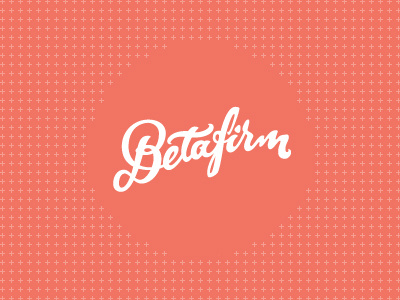 Betafirm branding corporate identity design agency lettering logo logo design matt vergotis signature verg verg advertising