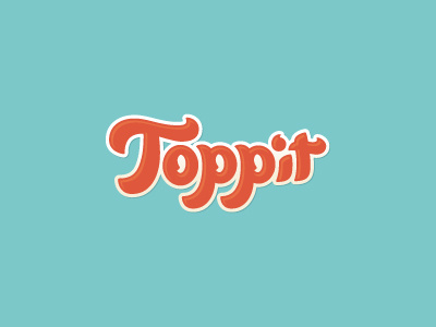 Toppit branding corporate identity design agency lettering logo logo design matt vergotis verg verg advertising