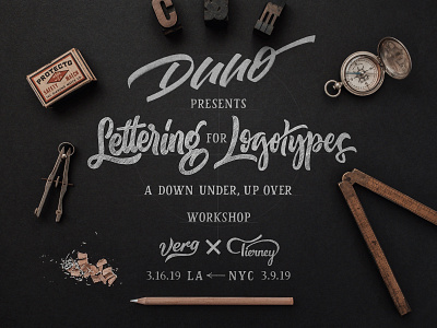 DuuO Workshop calligraphy lettering logo logotype