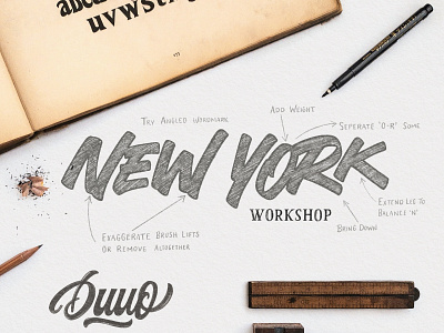 Duuo Workshop New York lettering logo logotype new york workshop