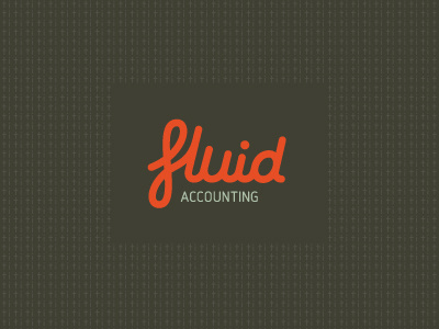 Fluid accountant accounting branding corporate identity custom type design agency lettering logo logo design matt vergotis verg verg advertising