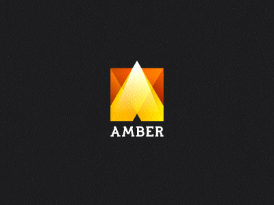 Amber amber branding corporate identity custom type design agency font gradients lettering logo logo design matt vergotis typeface verg verg advertising