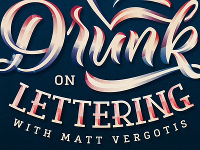 Drunk On Lettering america calligraphy drunk on lettering logo logotype usa