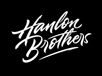 Hanlon Brothers calligraphy lettering logo logotype music musician