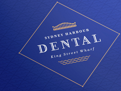 Sydney Harbour Dental 32 branding corporate identity custom type dental design agency font harbour lettering logo logo design matt vergotis sydney syndey harbour bridge teeth typeface verg verg advertising water