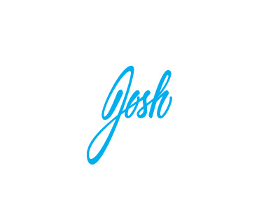 Josh australia blue branding corporate identity custom type design agency gold coast josh lettering logo logo design matt vergotis signature verg verg advertising