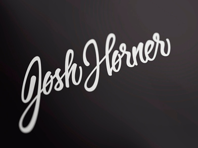 Josh Horner australia blue branding corporate identity custom type design agency gold coast josh horner lettering logo logo design matt vergotis signature verg verg advertising