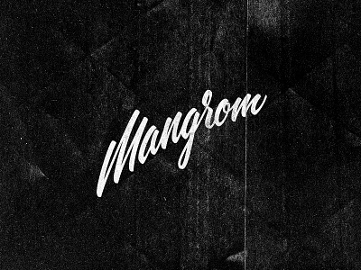 Mangrom australia branding corporate identity cursive custom type design agency gold coast lettering logo logo design mangrom matt vergotis surfboard verg verg advertising