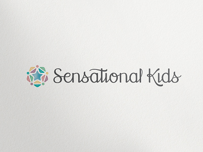 Sensational Kids australia branding child therapy connection corporate identity cursive custom type design agency gold coast lettering logo logo design matt vergotis pattern star verg verg advertising