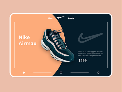 Nike Airmax frontend webdesign website website design