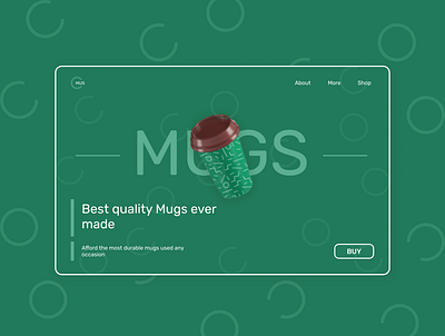 mugs shop concept frontend ui ux webdesign website website design