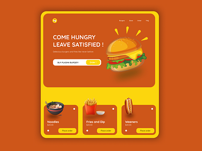 burger restaurant v-1 burger burgers design food food and drink food app food illustration foodie frontend ui ux webdesign website website design